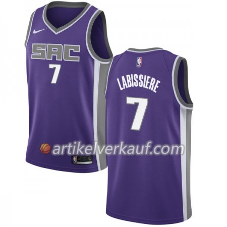 NBA Sacramento Kings Trikot Skal Labissiere 7 Nike 2017-18 Lila Swingman - Herren